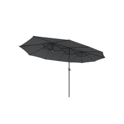 Parasol - Erittäin suuri puutarha -parasoli - markiisi - soikea muoto - harmaa