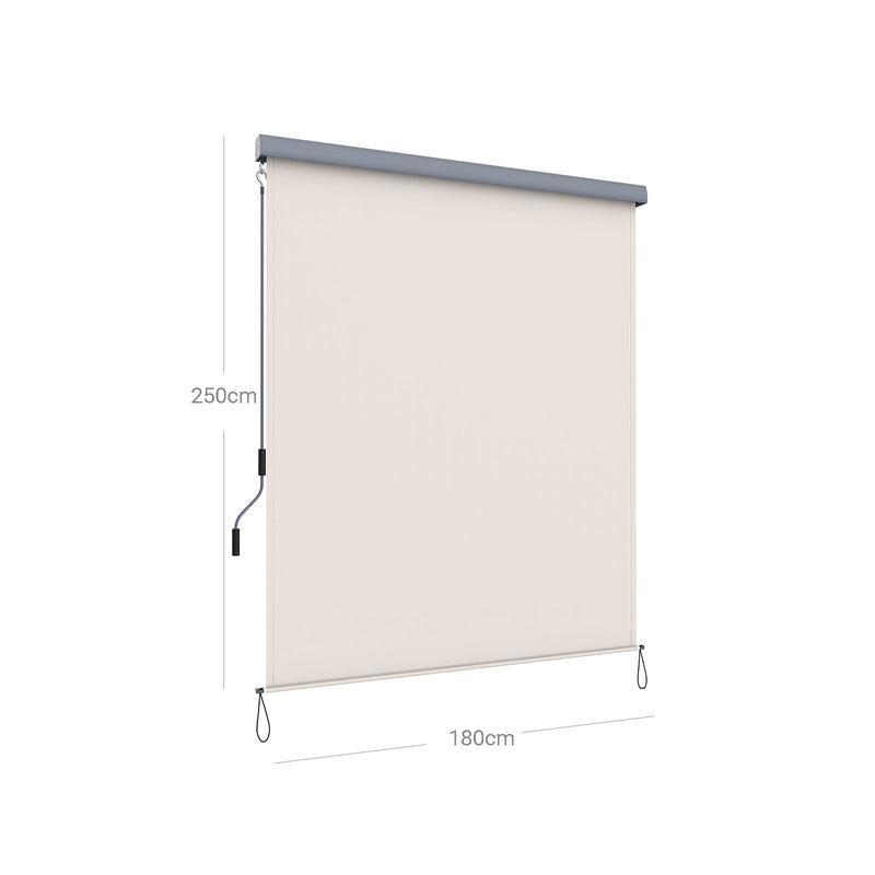 Luifel - Vertical Canopy - Protection solaire - Extensible - 2,5 x 1,8 m - beige