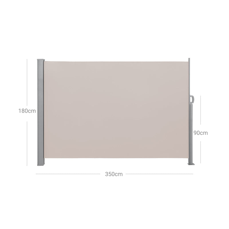 Garden Screen - Windshield - 180 x 350 cm - Taupe