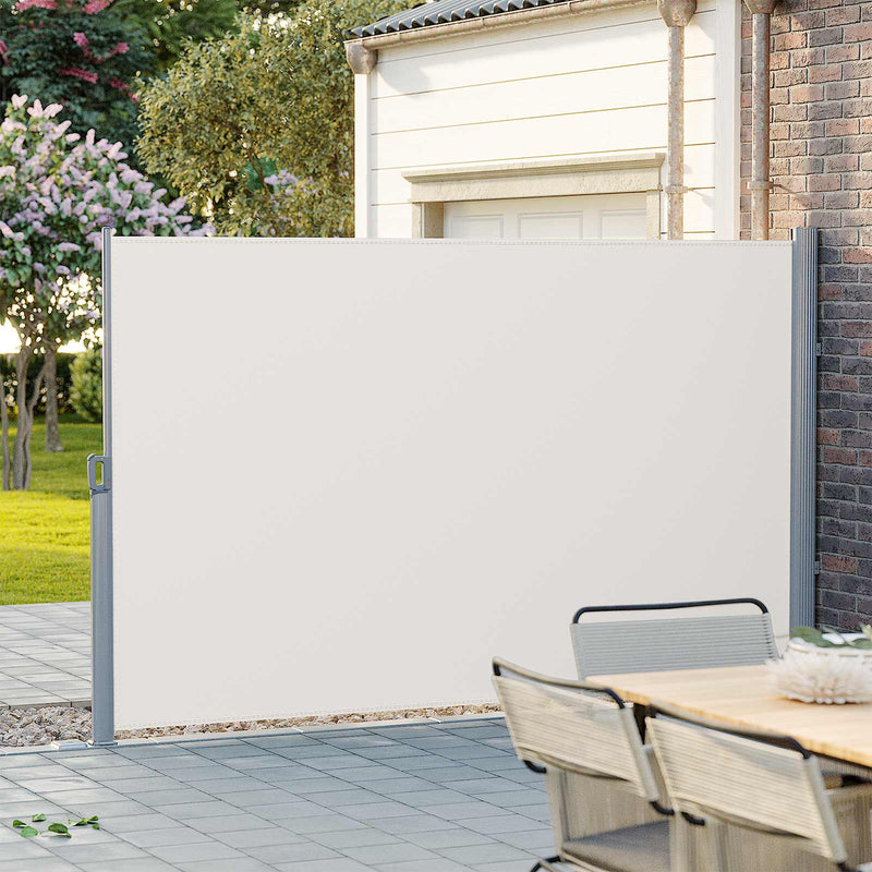 Canopy latérale - Extensible - 200 x 400 cm (H x L) - Écran de confidentialité - Protection solaire - Beige