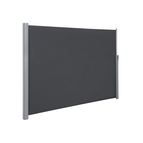 Canopy lateral - protecție la cerneală - protecție solară - extensibilă - 200 x 400 cm - negru