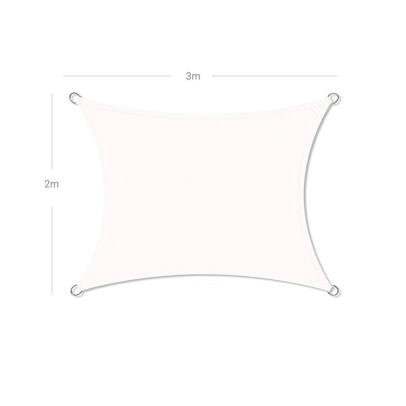 Luifel - Zonnescherm - Zonnedoek -  2 x 3 m - Wit