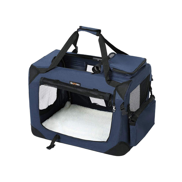 Dog Door Bag - Foldbar - Blue - 60x40x40cm