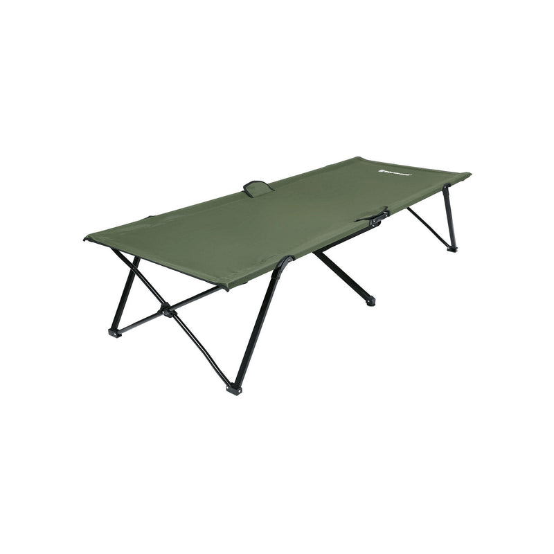 Campingbed - Veldbed - draagvermogen 260 kg - 206 x 45 x 75 cm - Legergroen