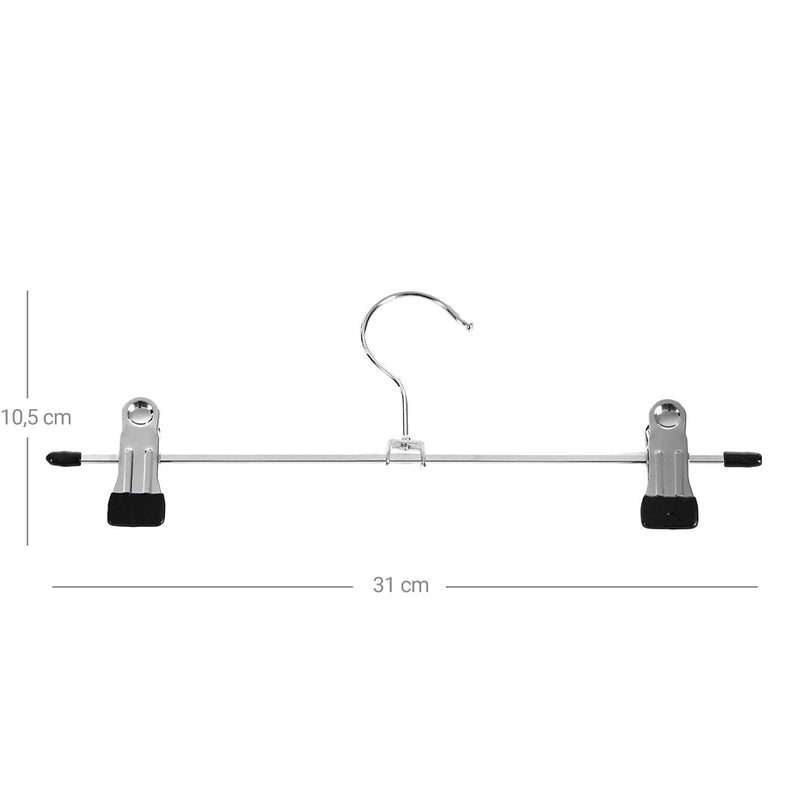 Klädhängare - byxor hängare - metall - anti -slip - 20 stycken