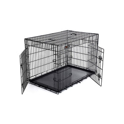 Cage pentru câini - Cutie pentru câini - pliabil - 122 x 74,5 x 80,5 cm - negru