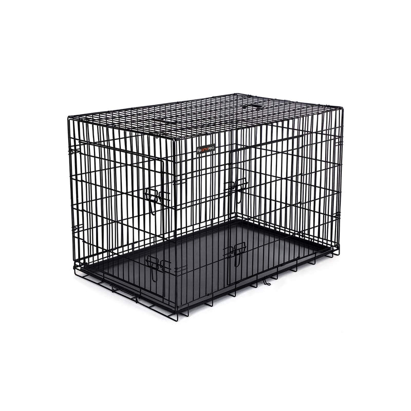 Cage pentru câini - Cutie pentru câini - pliabil - 122 x 74,5 x 80,5 cm - negru