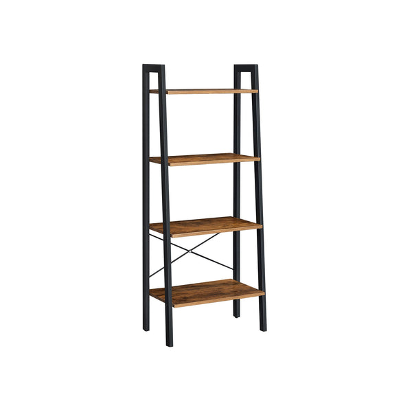 Bokhylla med 4 nivåer - stege rack - Standing Rack - Industrial