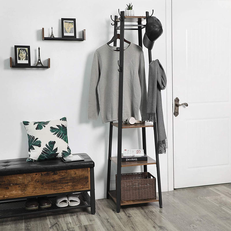 Coat Rack in Industrial Design - Coat Rack med 3 hylder - Vintage