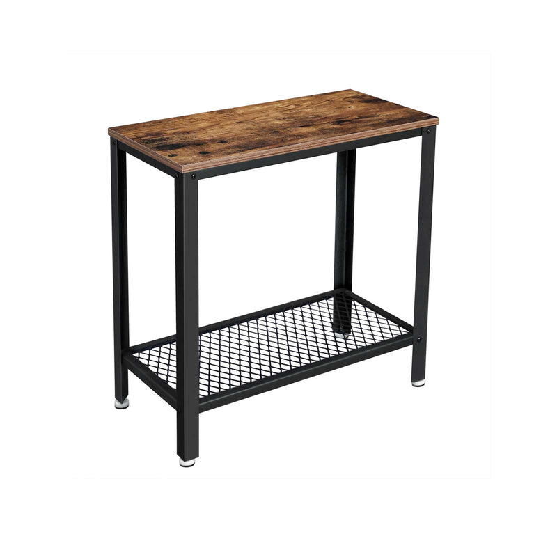 Tableuse - table de chevet - table de canapé - avec fralielegger - Design industriel - noir brun