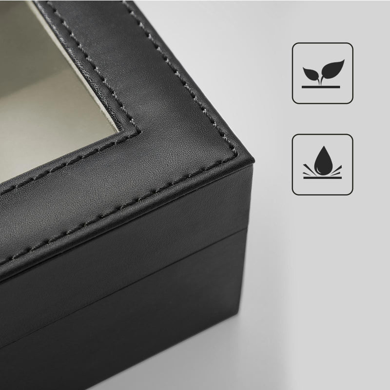 Watch Box - Bijuterii - Cutie de ceasuri - Suport pentru ceasuri - Negru