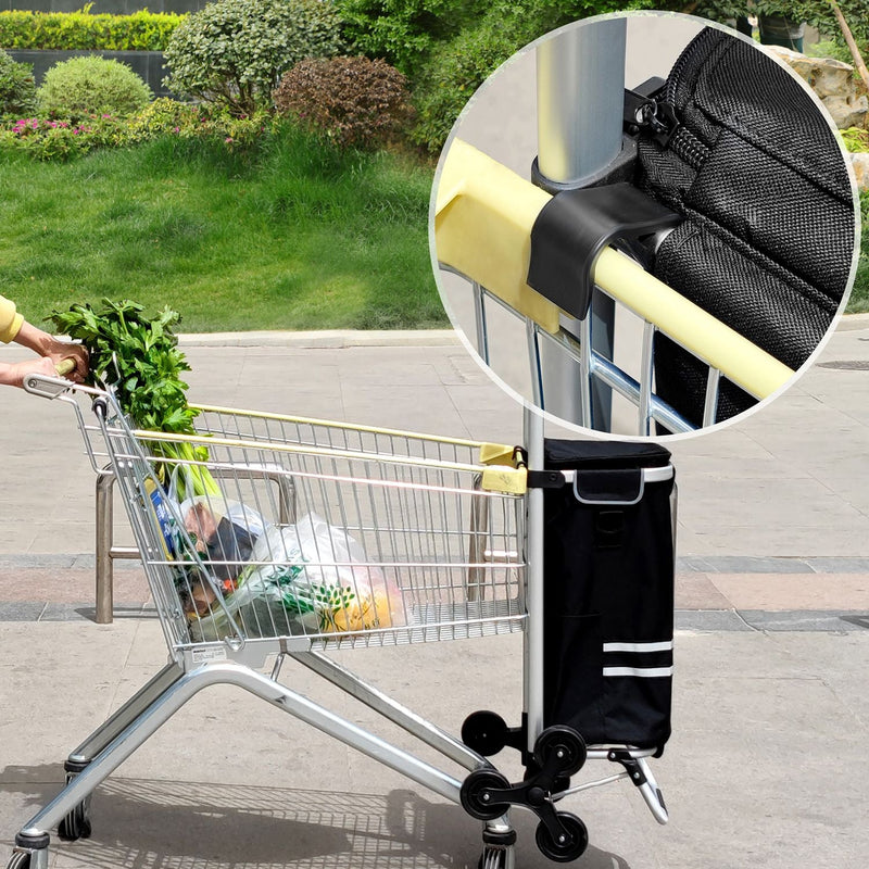 Cart de magasin - chariot de magasinage - pliable - 35L - noir