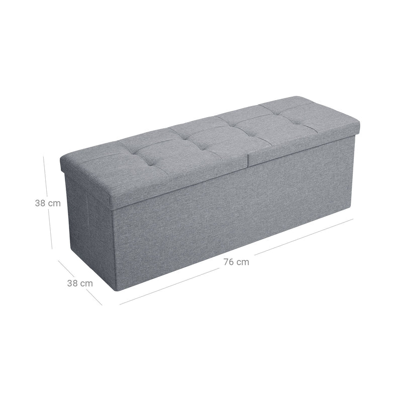 Sofa - siddeplads - foldning af sofa - linned - belastningskapacitet på 300 kg - lysegrå