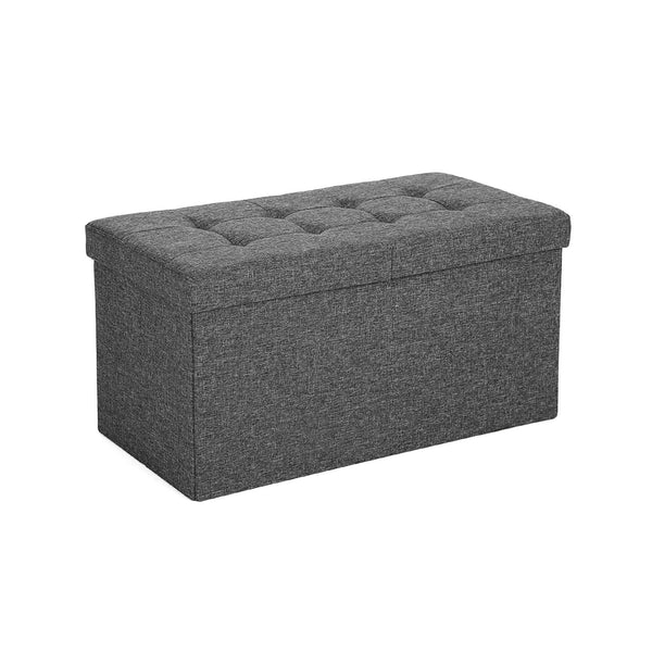 Sofa pliable - Boîte de repos - Boîte de rangement - Ottoman de rangement - Pouf - Gray