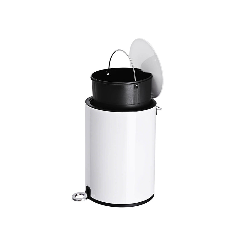 Pedal Bin - Waste Bin - Badrumskorgen - Mjuk nära - Vit - papperskorgen