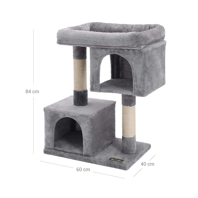 Scratching Post - Climbing Post - Cat Pole - Cat House - Light Grey