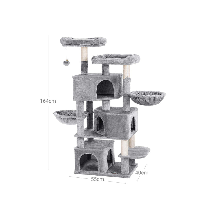 Scratching Post - Climbing Post - Cat Pole - Cat House - Cat Basket - Cat Toys - Light Gray