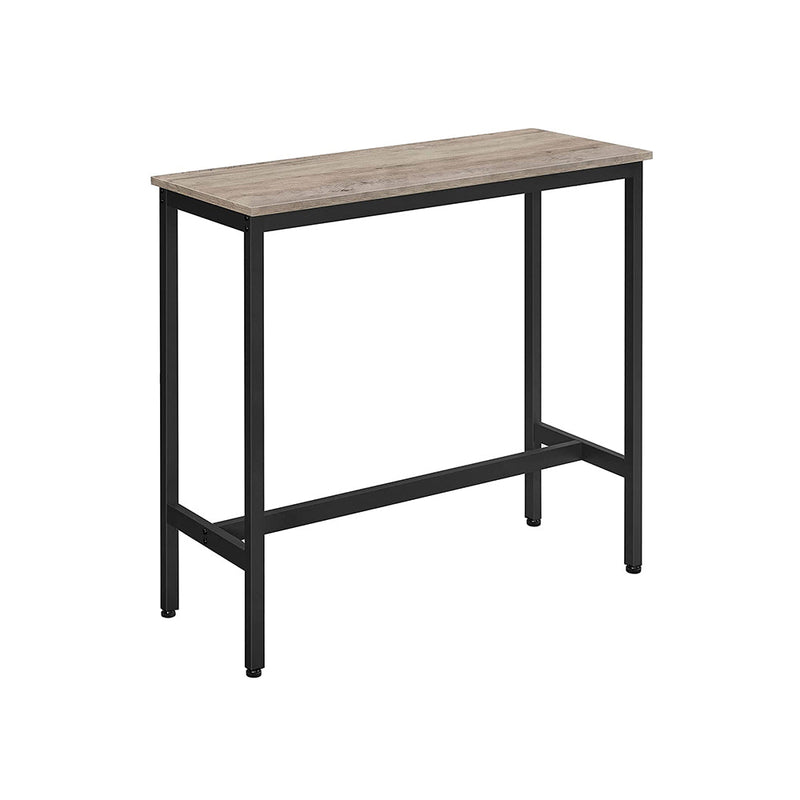 Tableau à barres - Table d'appoint - COMPTOP - Table de cuisine - Gris / noir