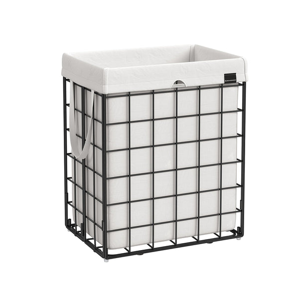 Vaskeri kurv - Metal Wire Rack - Med aftagelig taske - 90L