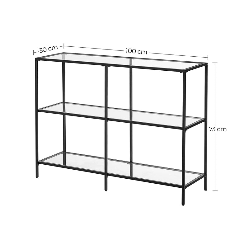 Hall Table med 3 niveauer - Side Table - Consolet Table - Sort