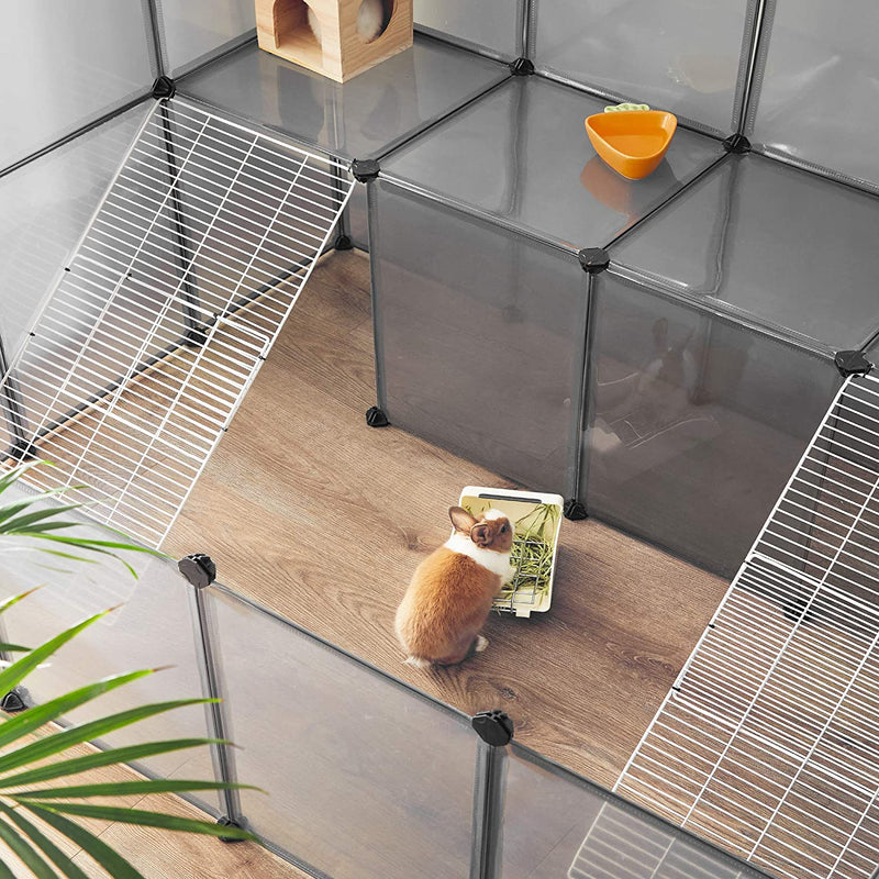 Animal House - Cage animale - séjour animal - Logement pour animaux - Gray