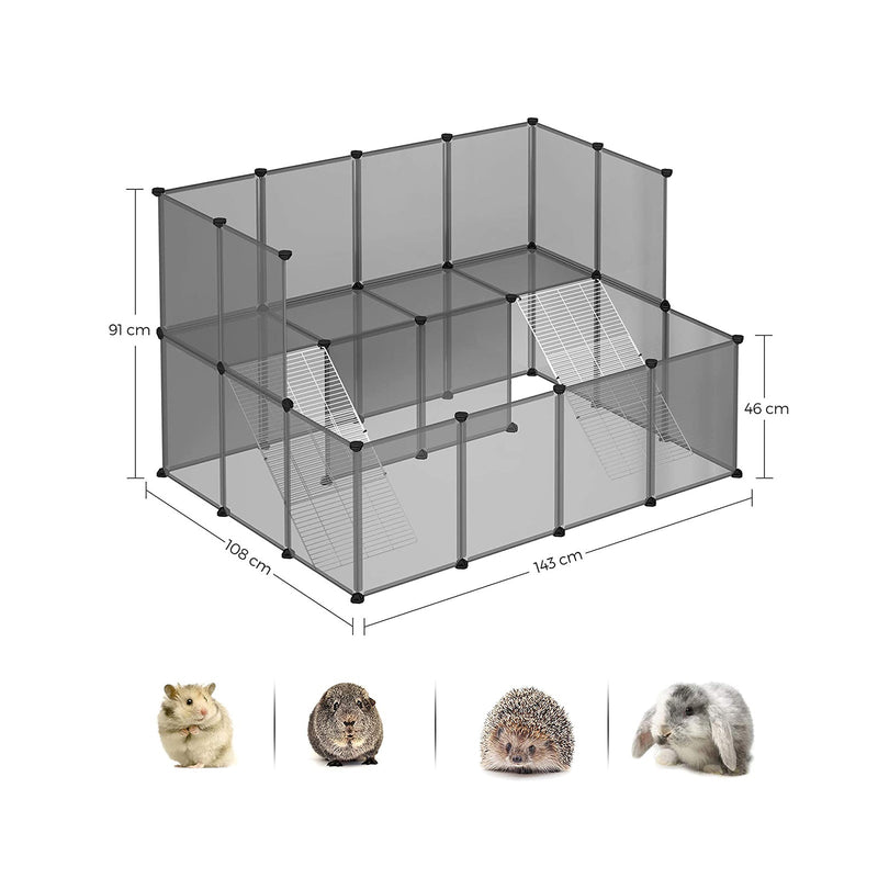 Animal House - Animal Cage - Animal Stay - Animal Housing - Gray