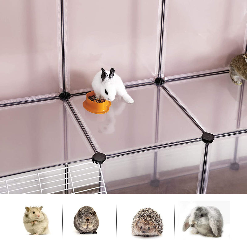 Huisdierkooi - Behuizing voor kleine dieren - 2 verdiepingen - Wit