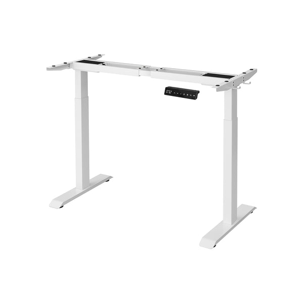 Stați rama biroului în picioare - cadru de masă computer - reglabil înălțimea - alb