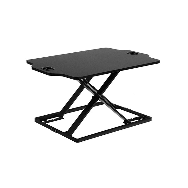 Sit Stand Desk - Højde -justerbar skrivebord - Justerbar skærmstativ - Sort