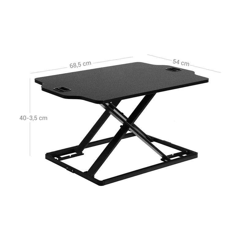 Stand Stand Desk - Înălțime -Birou ajustabil - Stand reglabil de monitor - negru