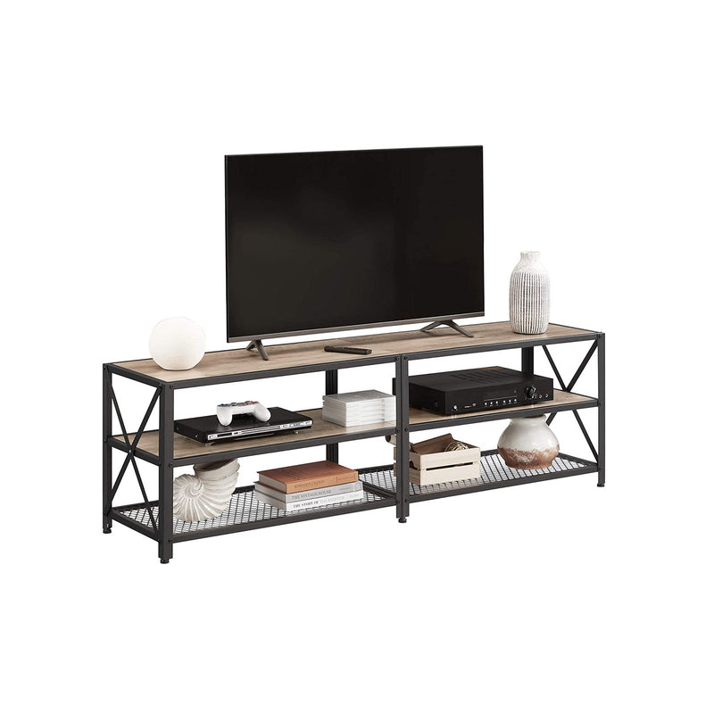 Tv-tafel - Salontafel - Met 2 planken - Stalen frame