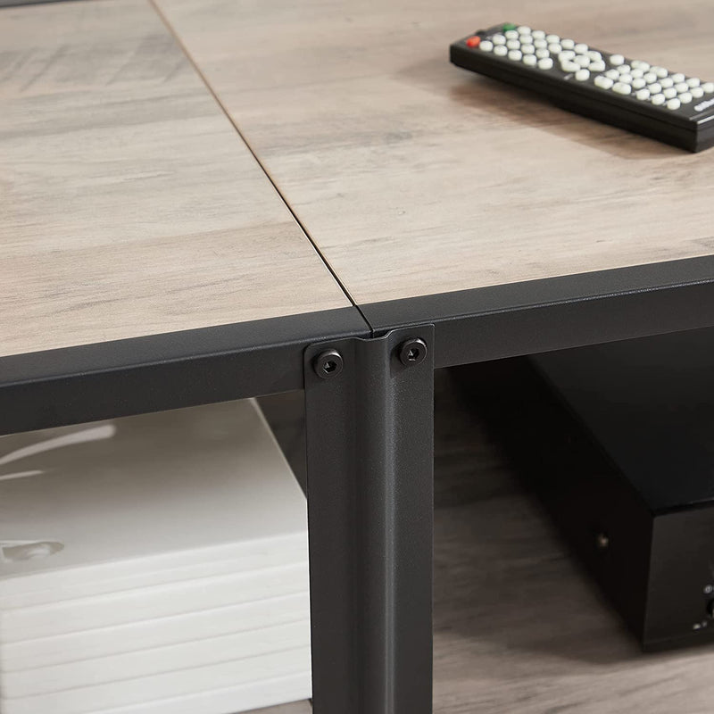 Tv-tafel - Salontafel - Met 2 planken - Stalen frame