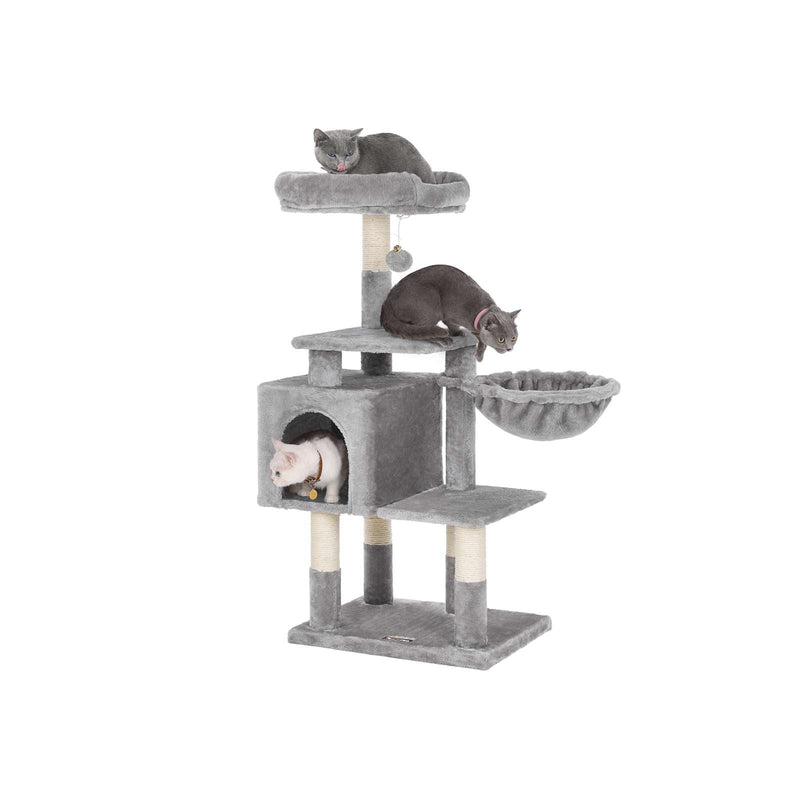 Scratching Post - Cat House - 110 cm - Haut Scratching Post - Gris clair