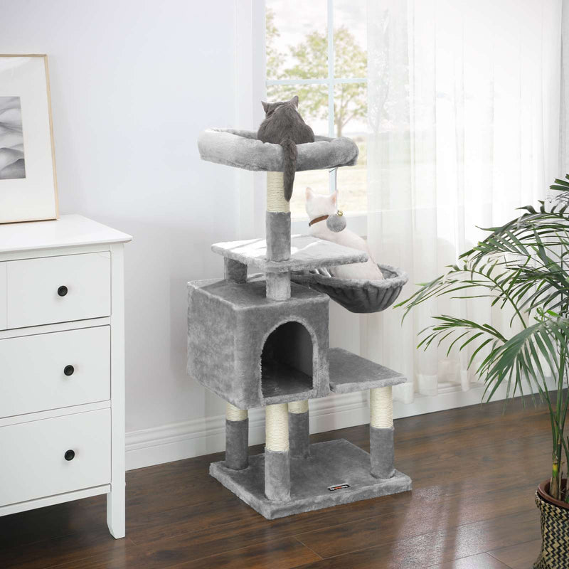 Scratching Post - Cat House - 110 cm - High Scratching Post - Light Gray