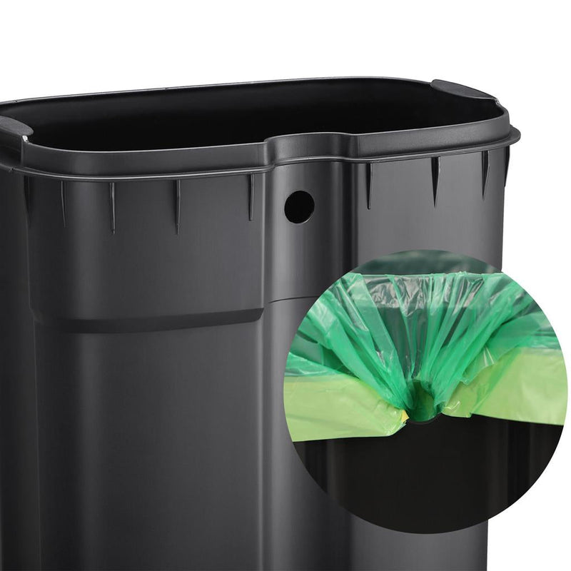 Coșul de gunoi - coșul de deșeuri - coșul de gunoi - softclose - cu pedală - 30 l - alb