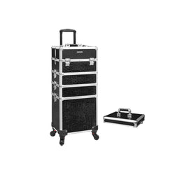 MAKE -UP TROLLEY - 1 sertar - cu roți - negru