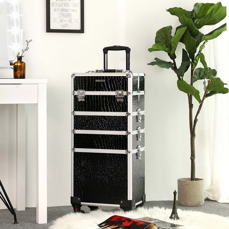 Make-Up Trolley - 1 Lade - Met wielen - Zwart