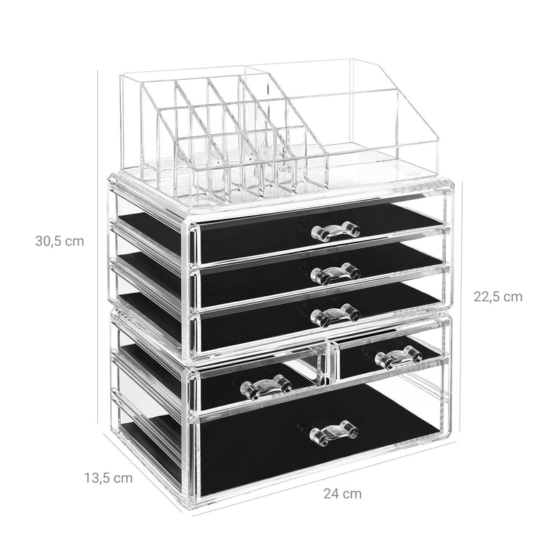 Kosmetik -organisator - Make -Up arrangør - Fra akryl