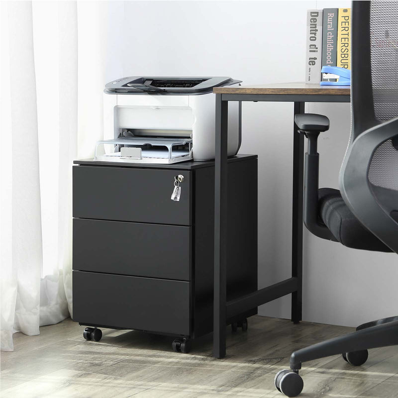 Arkivskab - Office Cabinet - LadeBlok - Matt Black