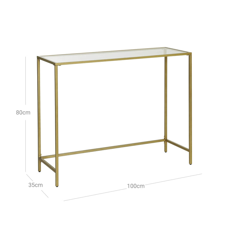 Moderni Consolet Table - Sivupöytä - Lasilevy - Goude -runko