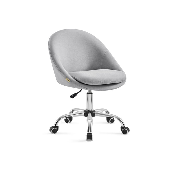 Chaise de bureau - Chaise informatique - en hauteur réglable - Round - Gray