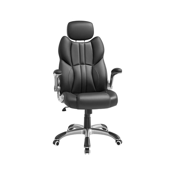 Kontorsordförande - Ergonomisk kontorsstol - Spelstol - Swivel Chair - Svart