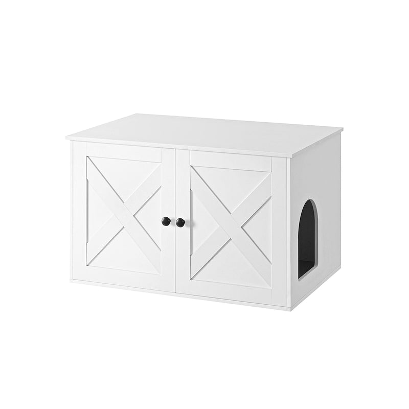 Litter Box Armotboard - avec mur de partition amovible - blanc