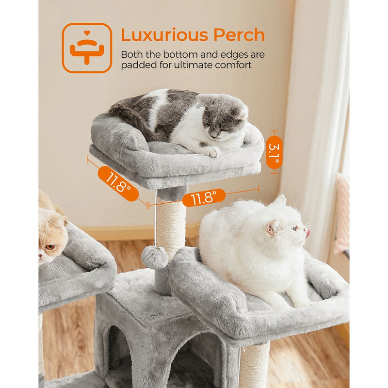 Xxl Scratching Post - 168 cm de haut - gris clair