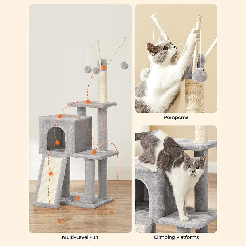 Scratching Post - Cat Tree til husdyr - lysegrå