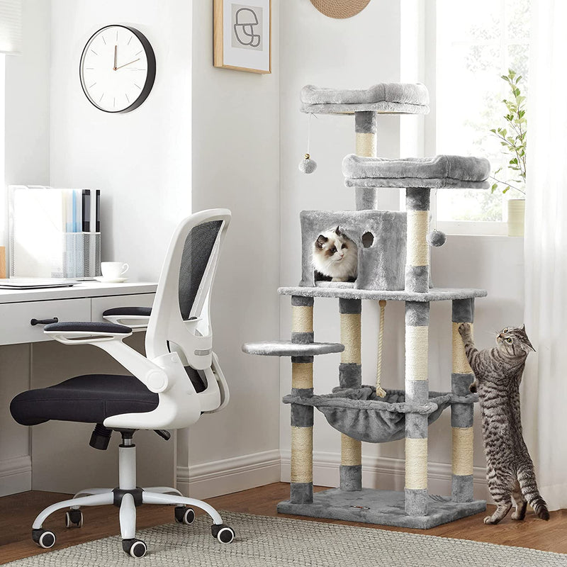 Cat Pole - Scratching Post - Cat House - Cats Basket - Cat Tree - Climbing Tree - Grey