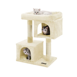 Scratching Post - Cats Sleep Spot - 2 trous - Avec plate-forme - 84 cm - beige