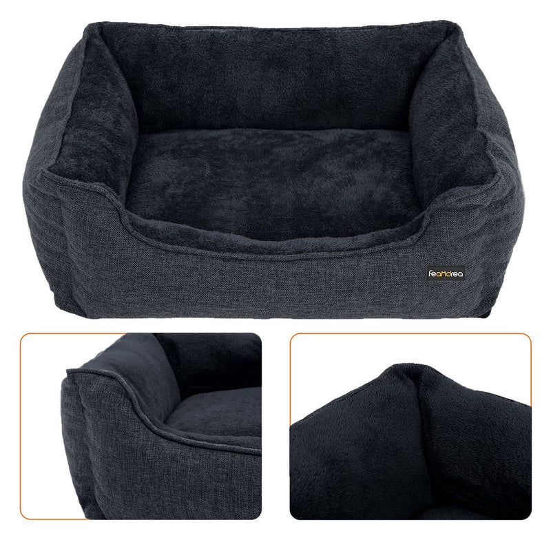 Hondenmand - Hondenbed - Kattenmand - Dierenbed - Afneembare hoes - Donkergrijs