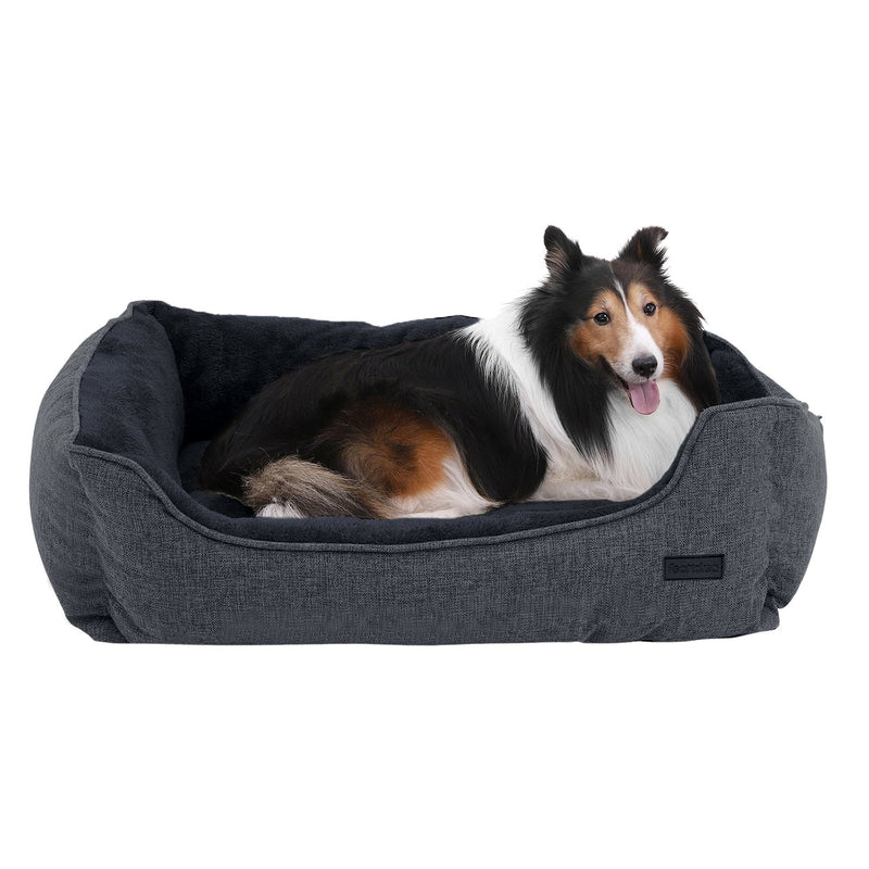 Hondenmand - Hondenbed - Kattenmand - Dierenbed - Afneembare hoes - Donkergrijs