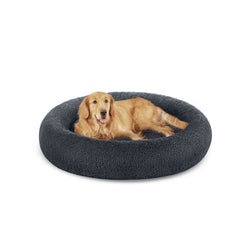 Koiran sänky - Fluffy Dog Bed - Ø 120 cm - erityisen hyvä - tummanharmaa